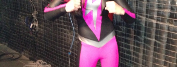 female superhero suit