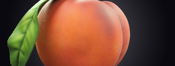 Peach Headpiece